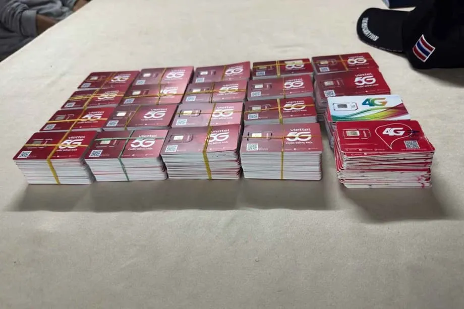 Penahanan di Sempadan Thailand Bongkar 1,000 Kad SIM yang Dikaitkan dengan Pusat Penipuan Myanmar
