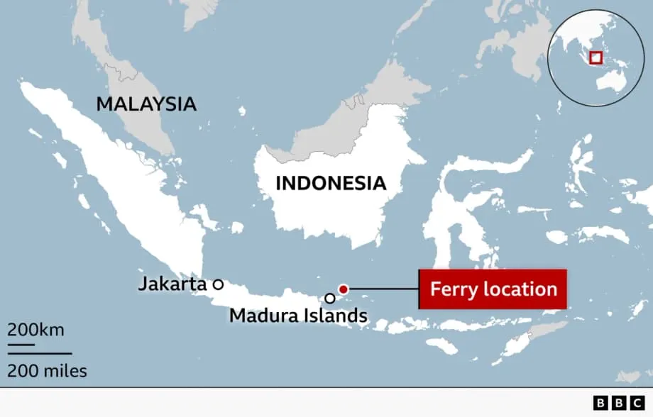 Lima Maut dan Puluhan Hilang Selepas Feri Terbakar di Perairan Indonesia