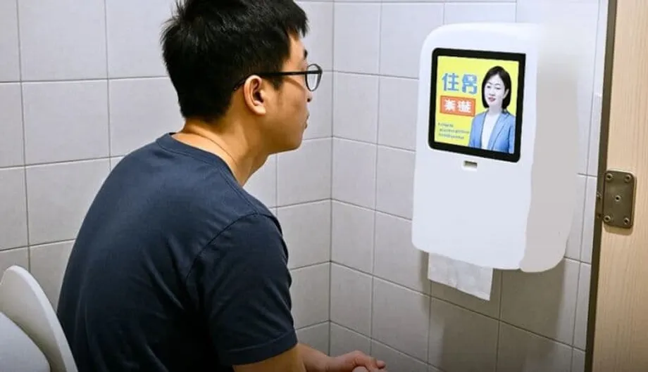 China menguji dispenser tisu tandas berkod QR yang mewajibkan pengguna menonton iklan atau membayar